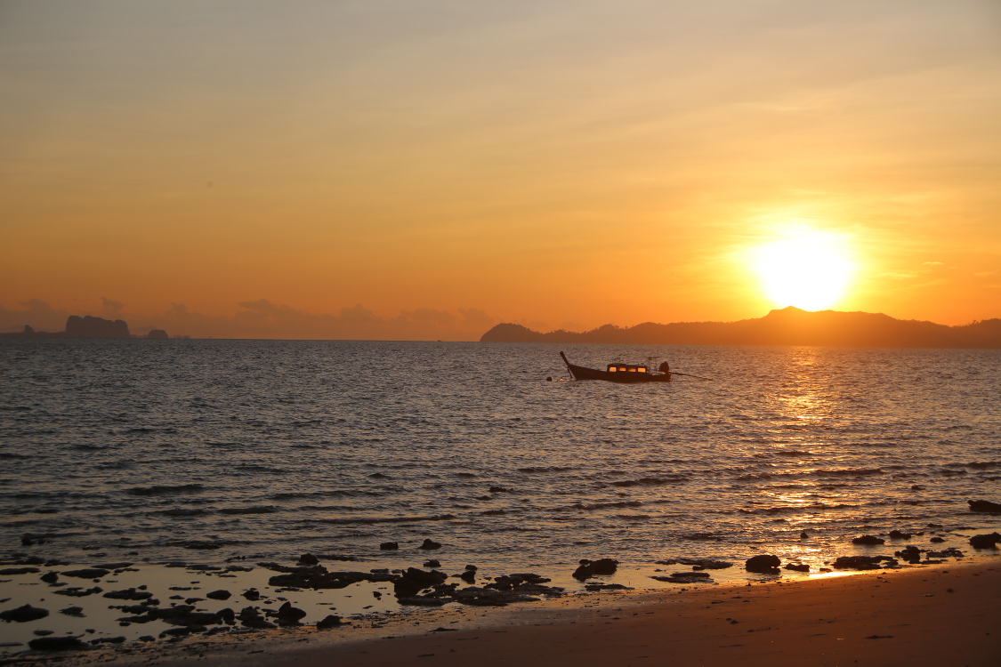 Koh Kradan.
Lever de soleil.