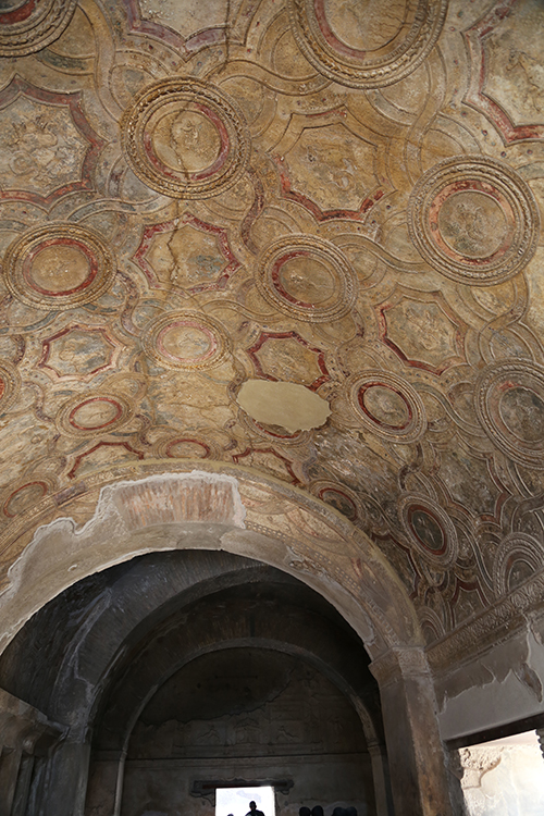 PompÃ©i.
Les thermes Stabianes, les mieux conservÃ©s de PompÃ©i.