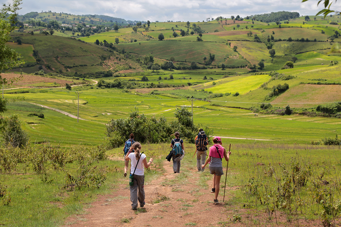 Trek Kalaw-Lac InlÃ©.
Et c'est reparti pour de superbes paysages !