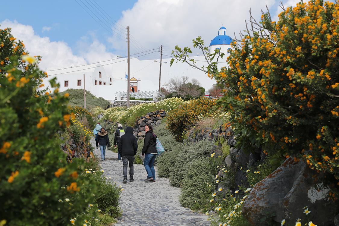 Santorin.
RandonnÃ©e Fira-Oia.