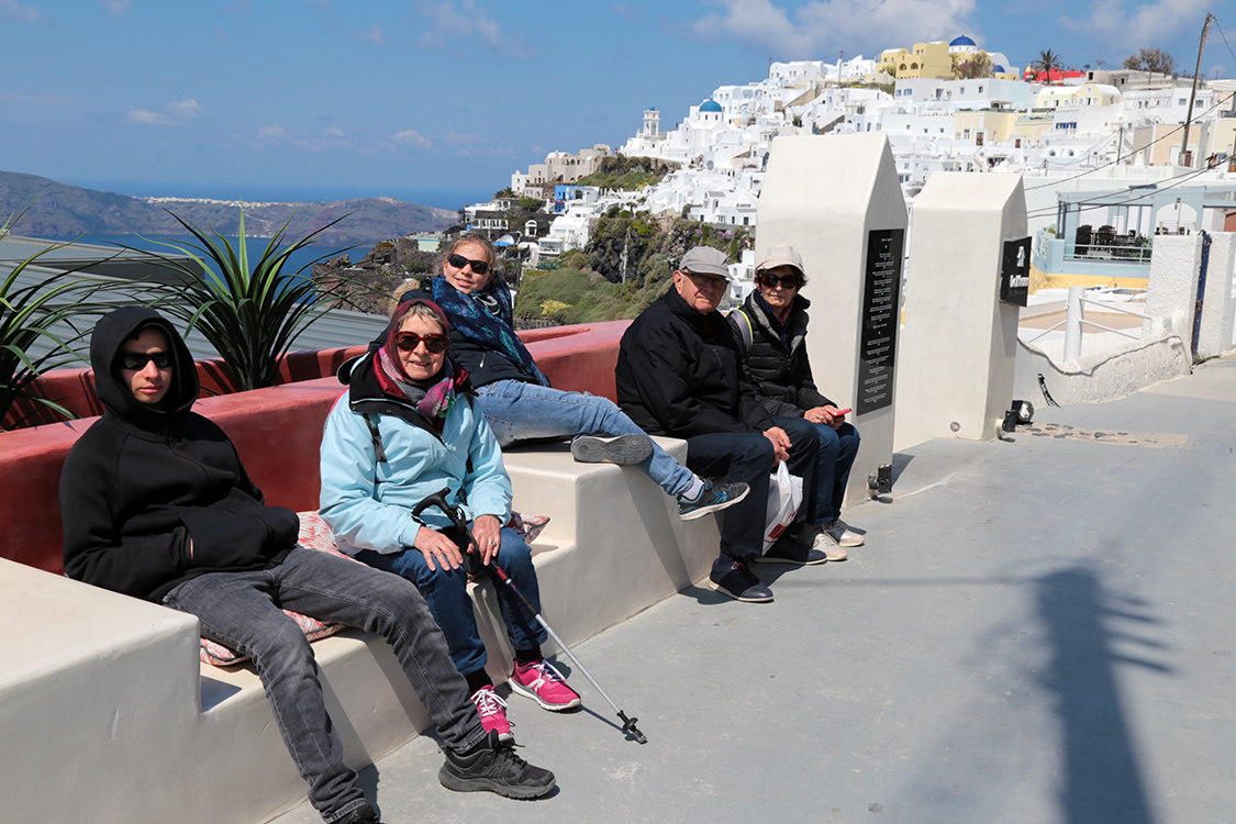 Santorin.
RandonnÃ©e Fira-Oia.