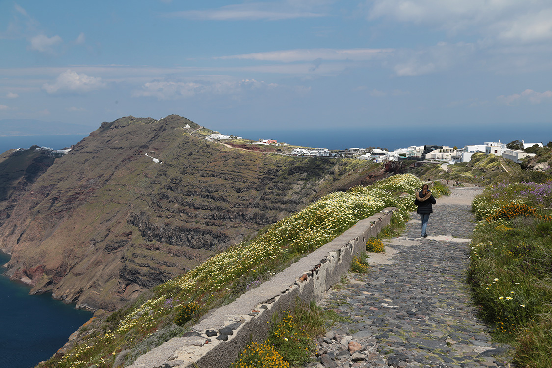 Santorin.
RandonnÃ©e Fira-Oia.