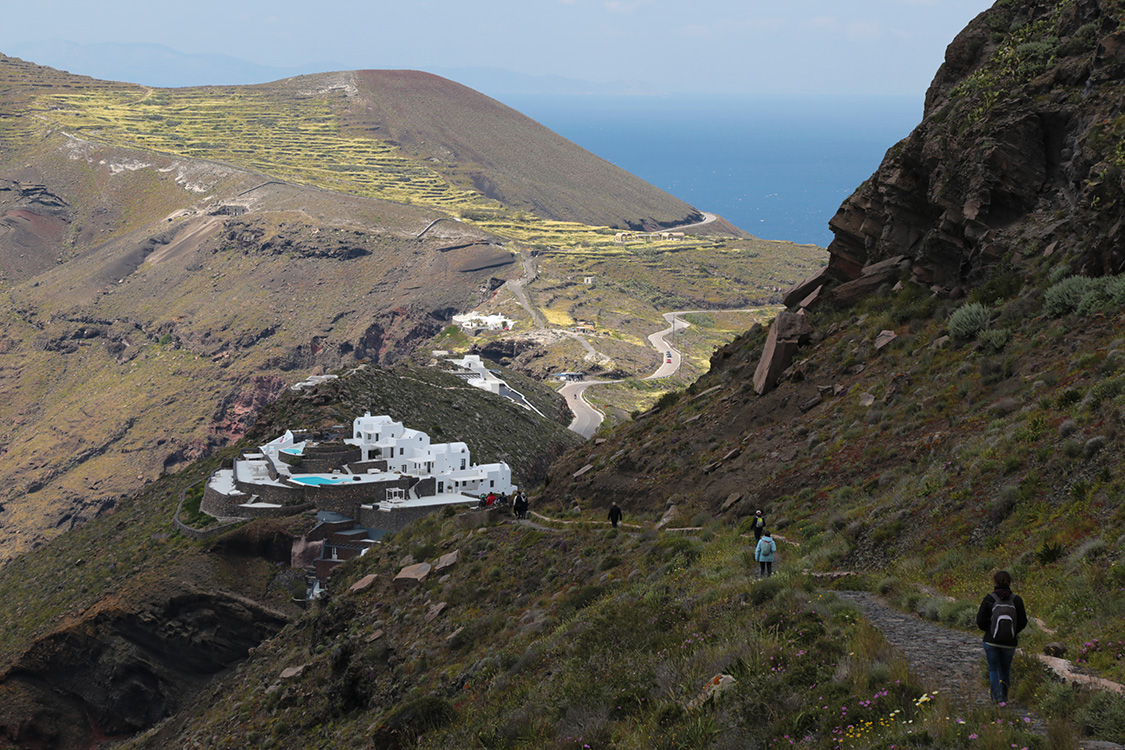 Santorin.
RandonnÃ©e Fira-Oia.