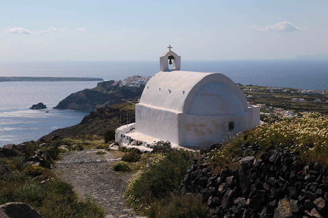 Santorin.
RandonnÃ©e Fira-Oia.