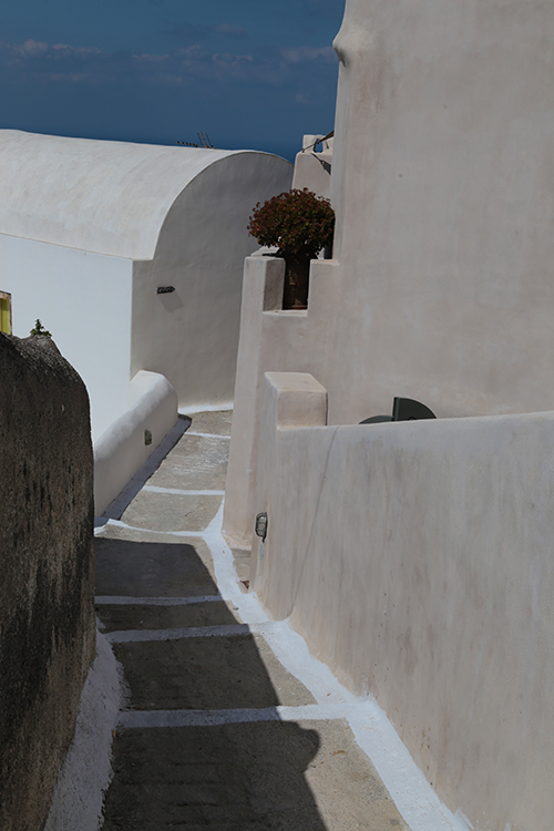 Santorin.
Village de Pyrgos.