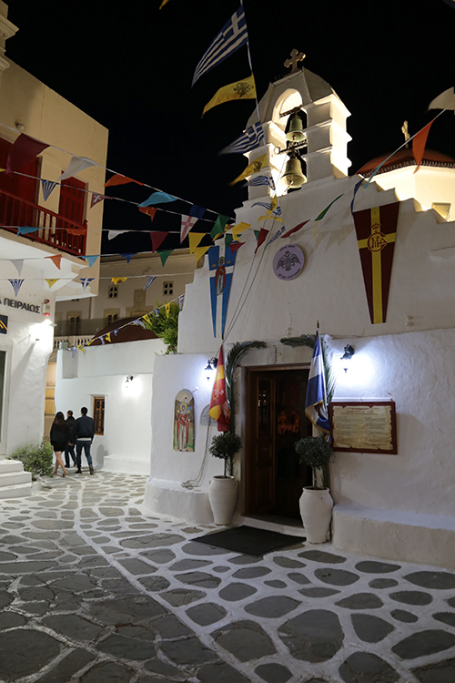 Mykonos by night.