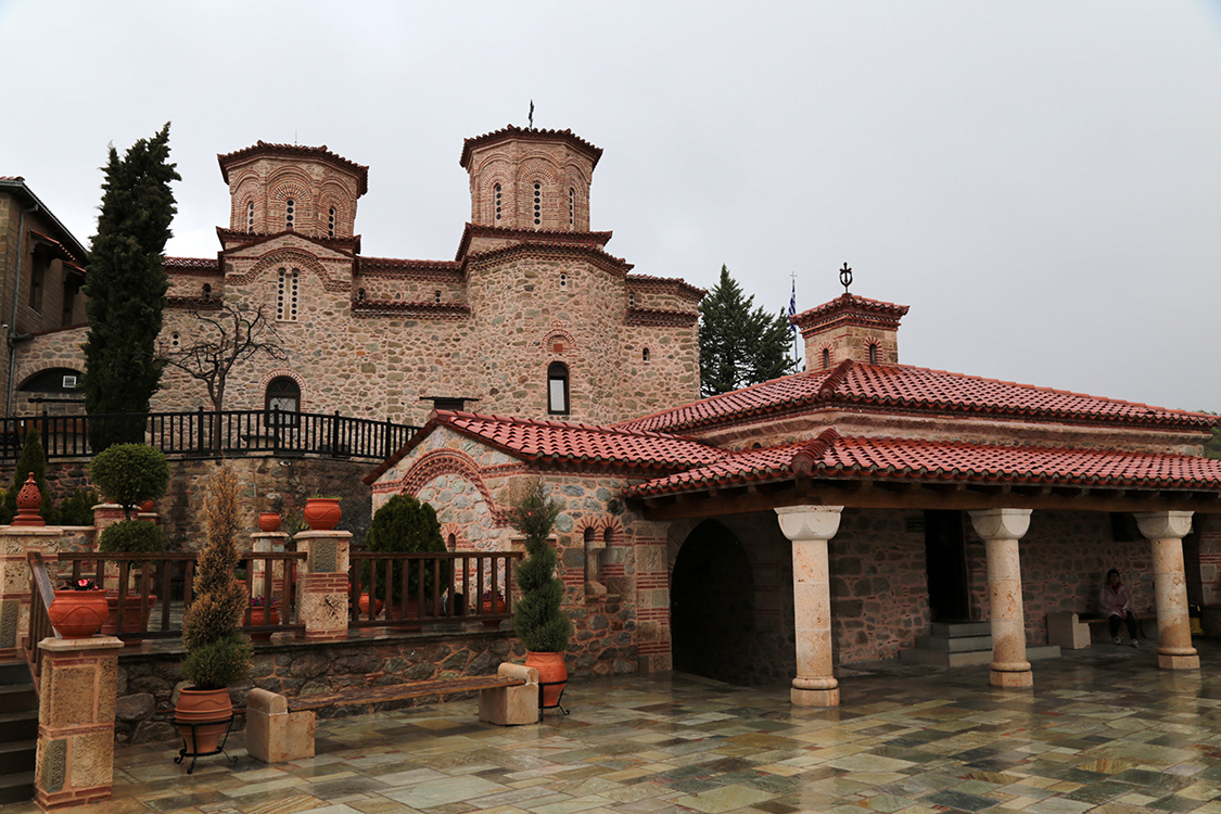 Les mÃ©tÃ©ores.
MonastÃ¨re de Varlaam, le monastÃ¨re de tous les Saints.