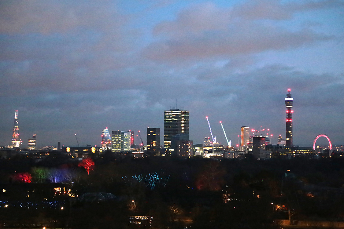 La skykline de Londres depuis Primrose Hill.