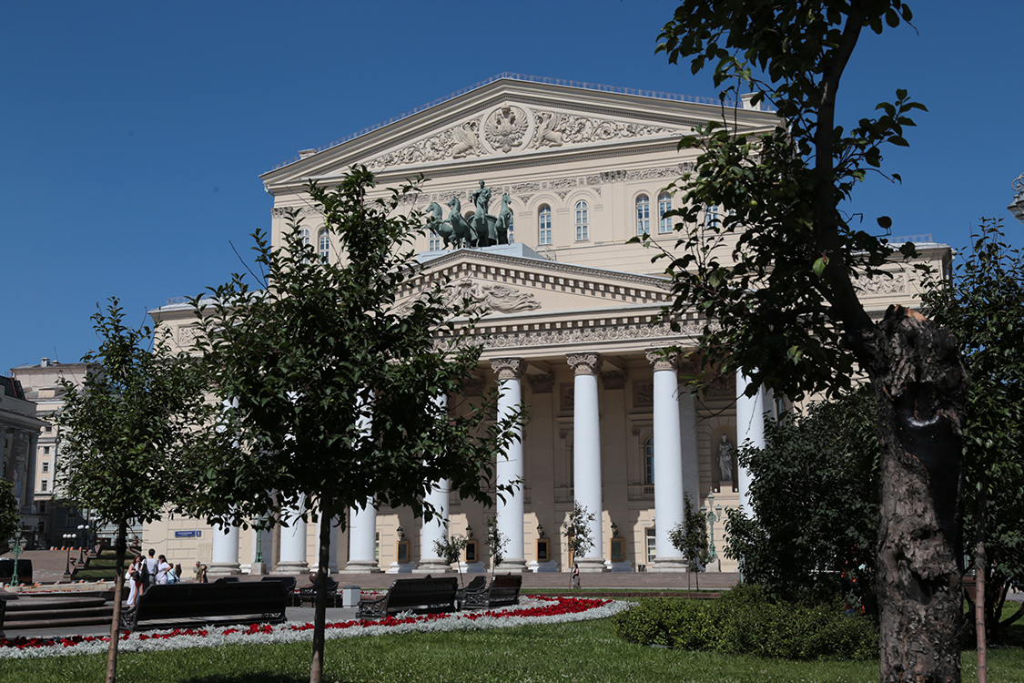 Moscou.
le thÃ©Ã¢tre BolchoÃ¯.