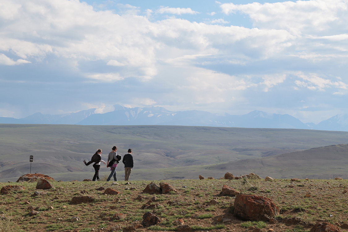 Plateau d'Ukok.
Balade autour de notre camp de yourte.