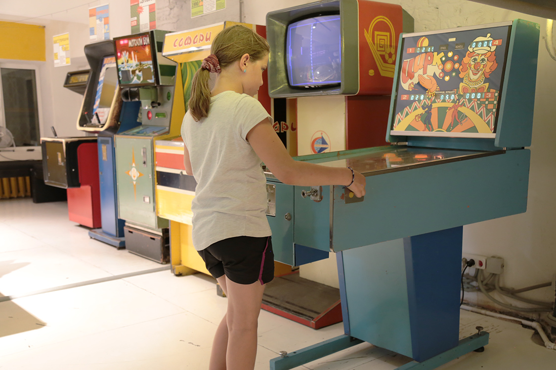 Moscou.
MusÃ©e des jeux d'arcade soviÃ©tiques.