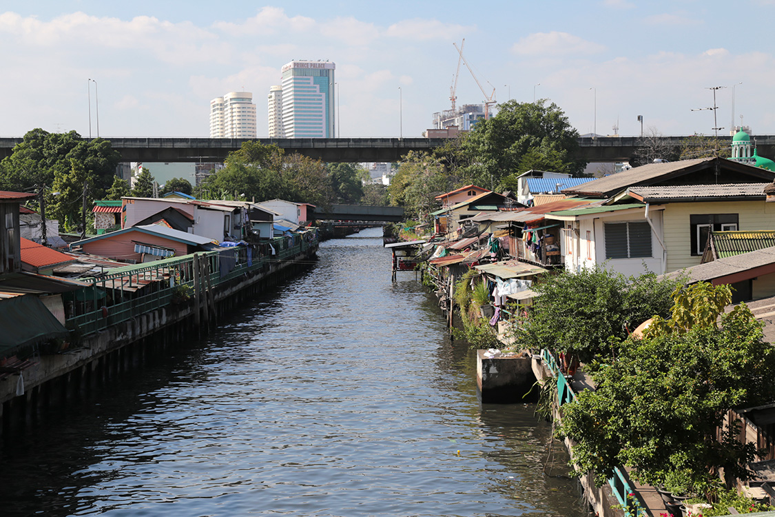 Bangkok.
Canaux Ã  cÃ´tÃ© de la maison de Jim Thompson.